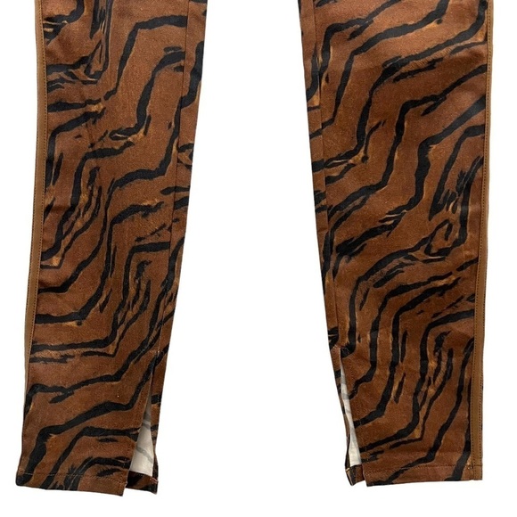 We Wore What Tiger Piped Stiletto Split Hem Iconic Denim Jeans - Picture 9 of 16